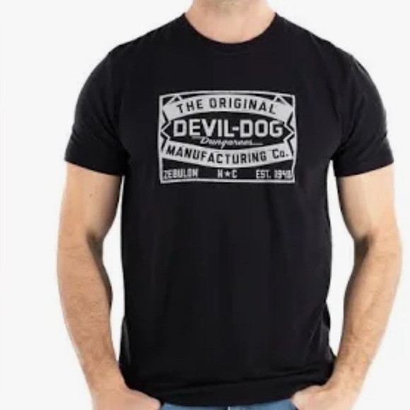 devil dog Other - Devil Dog Dungarees Black Short Sleeve T-Shirt
